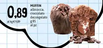 Famila Superstore Muffin Albicocca, cioccolato decongelato 85g offerta