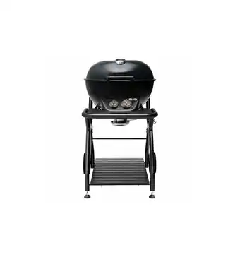 Eurobrico Barbecue a gas 'ascona 570 g all black' in acciaio con due bruciatori, 67x97x106 cm - outdoorchef offerta