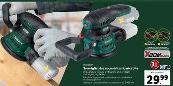 Lidl PARKSIDE Smerigliatrice eccentrica ricaricabile offerta