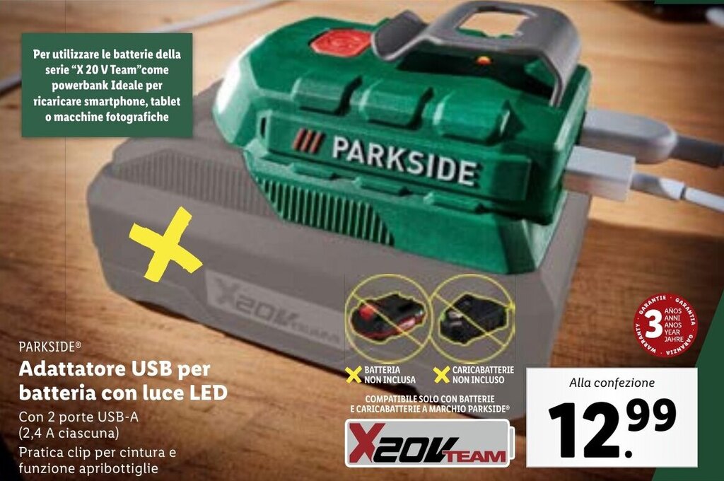 Adattatore USB Per Batterie Makita 14.4V/18V | Caricabatterie Per Telefono Con Luce LED | ADP05 - Foto 5