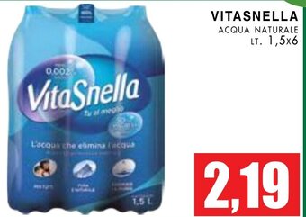 VITASNELLA ACQUA NATURALE LT. 1,5x6