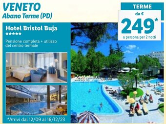 Lidl VENETO Abano Terme (PD) Hotel Bristol Buja offerta