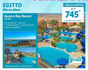 Lidl EGITTO Marsa Alam Aurora Bay Resort offerta