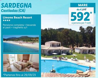 Lidl SARDEGNA Castiadas (CA) Limone Beach Resort offerta