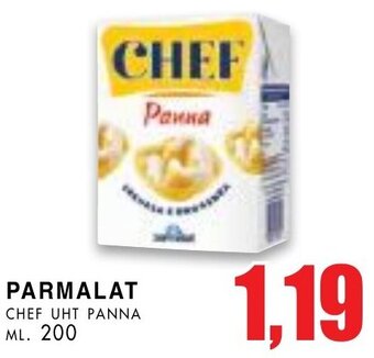 La Mimosa Supermercati PARMALAT CHEF UHT PANNA ML. 200 offerta