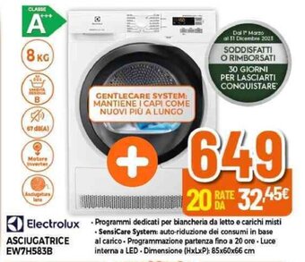Expert Electrolux ASCIUGATRICE EW7H583B offerta