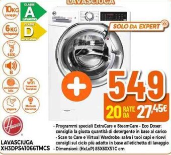 Expert LAVASCIUGA XH3DPS41066TMCS offerta