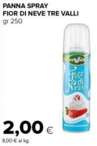 Tigre PANNA SPRAY FIOR DI NEVE TRE VALLI gr 250 offerta
