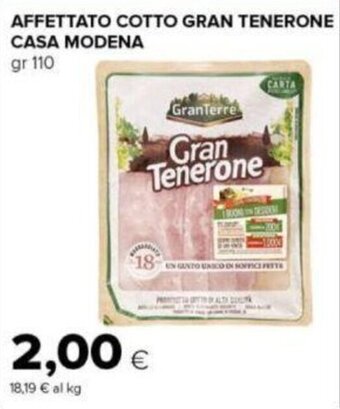 Tigre AFFETTATO COTTO GRAN TENERONE CASA MODENA gr 110 offerta