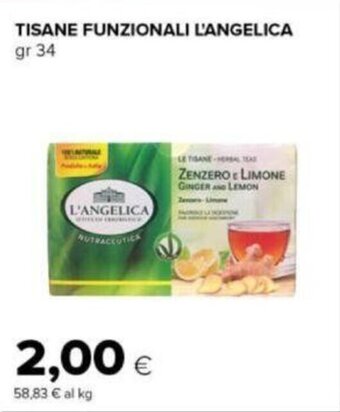 Tigre TISANE FUNZIONALI L'ANGELICA gr 34 offerta