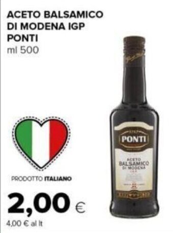 Tigre ACETO BALSAMICO DI MODENA IGP PONTI ml 500 offerta