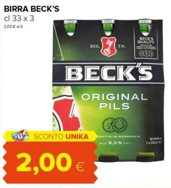 Tigre BIRRA BECK'S cl 33 x 3 offerta