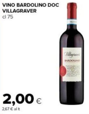 VINO BARDOLINO DOC VILLAGRAVER cl 75