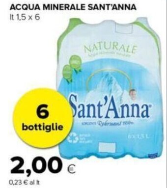 Tigre ACQUA MINERALE SANT'ANNA It 1,5 x 6 offerta