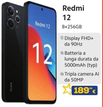 Euronics Redmi 12 8+256GB offerta