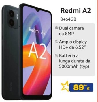 Euronics Redmi A2 offerta