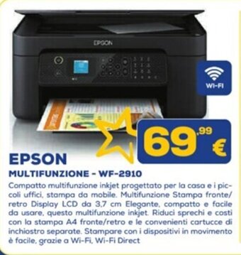 Euronics EPSON MULTIFUNZIONE - WF-2910 offerta