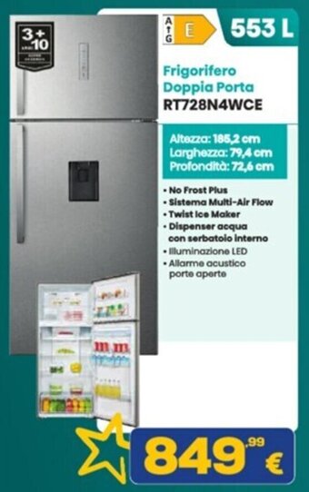 Frigorifero Doppia Porta RT728N4WCE