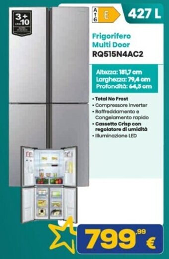 Euronics Frigorifero Multi Door RQ515N4AC2 offerta