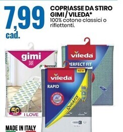 Eurospin Gimi/vileda copriasse da stiro offerta