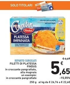 Spazio Conad Findus filetti di platessa offerta