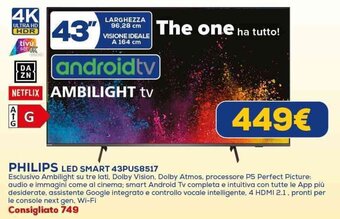 PHILIPS LED SMART 43PUS8517