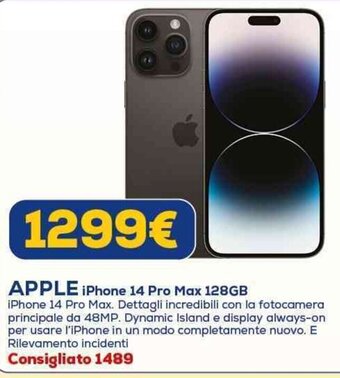 Euronics APPLE iPhone 14 Pro Max 128GB offerta