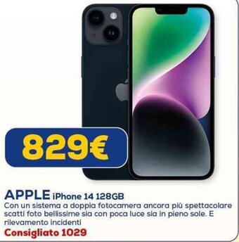 Euronics APPLE iPhone 14 128GB offerta