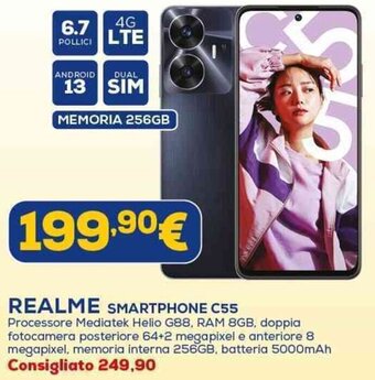 Euronics REALME SMARTPHONE C55 offerta