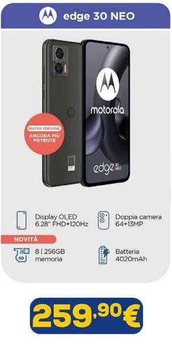 Euronics motorola edge 30 NEO offerta