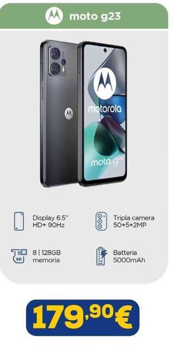Euronics motorola moto g23 offerta