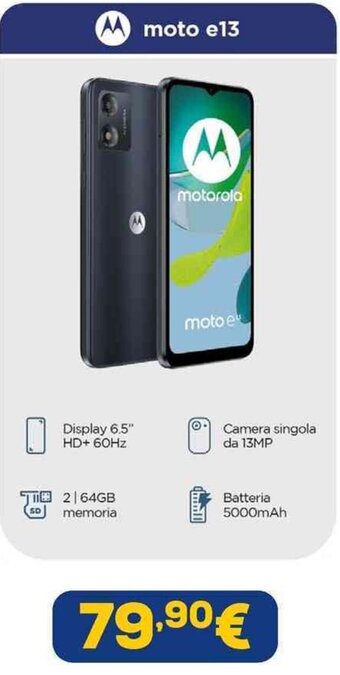 Euronics motorola moto e13 offerta