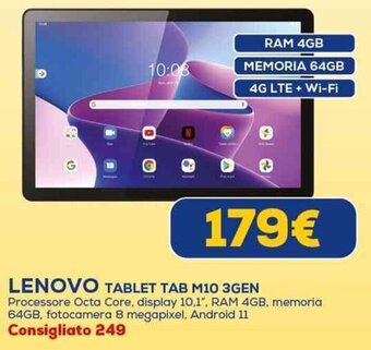 Euronics LENOVO TABLET TAB M10 3GEN offerta