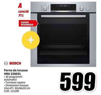 MediaWorld BOSCH Forno da incasso HRA 3380S1 offerta