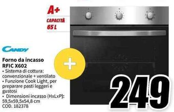 MediaWorld CANDY Forno da incasso RFIC X602 offerta