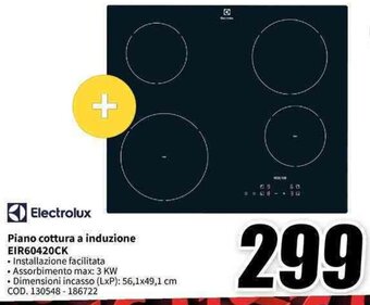 MediaWorld Electrolux Piano cottura a induzione EIR60420CK offerta