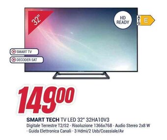Trony SMART TECH TV LED 32" 32HA10V3 offerta