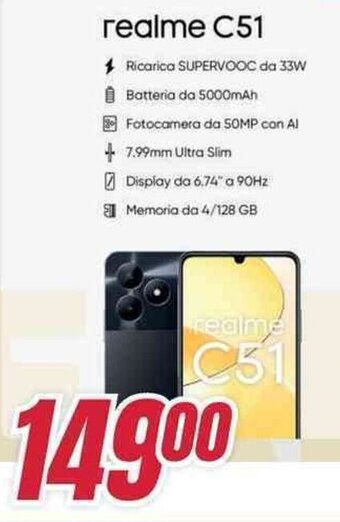 Trony realme C51 offerta
