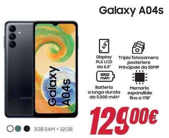 Trony Galaxy A04s offerta