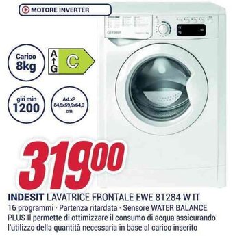 Trony INDESIT LAVATRICE FRONTALE EWE 81284 W IT offerta