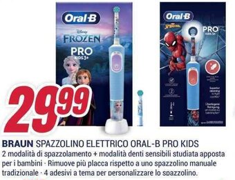 BRAUN SPAZZOLINO ELETTRICO ORAL-B PRO KIDS