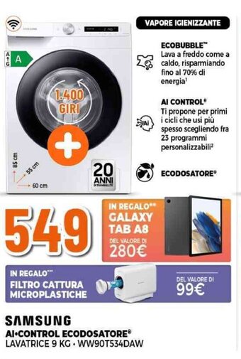 Expert SAMSUNG AI CONTROL ECODOSATORE offerta