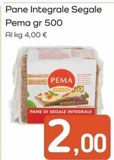 Famila Superstore Pema pane integrale segale offerta