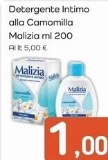 Malizia detergente intimo alla camomilla