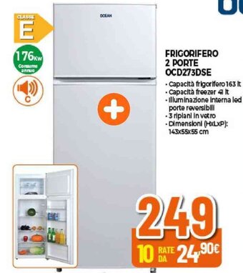 Expert FRIGORIFERO 2 PORTE OCD273DSE offerta