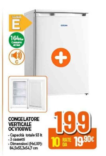 Expert CONGELATORE VERTICALE OCV108WE offerta
