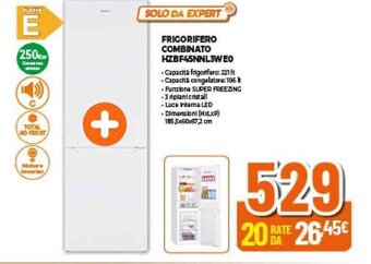 Expert FRIGORIFERO COMBINATO HZBF45NNL3W EO offerta