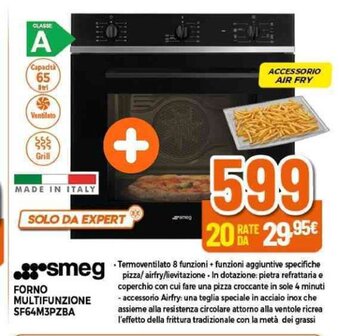Expert Smeg FORNO MULTIFUNZIONE SF64M3PZBA offerta