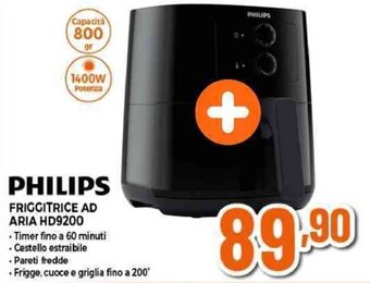 Expert PHILIPS FRIGGITRICE AD ARIA HD9200 offerta