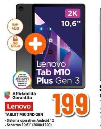 Expert Lenovo TABLET M10 3RD GEN offerta